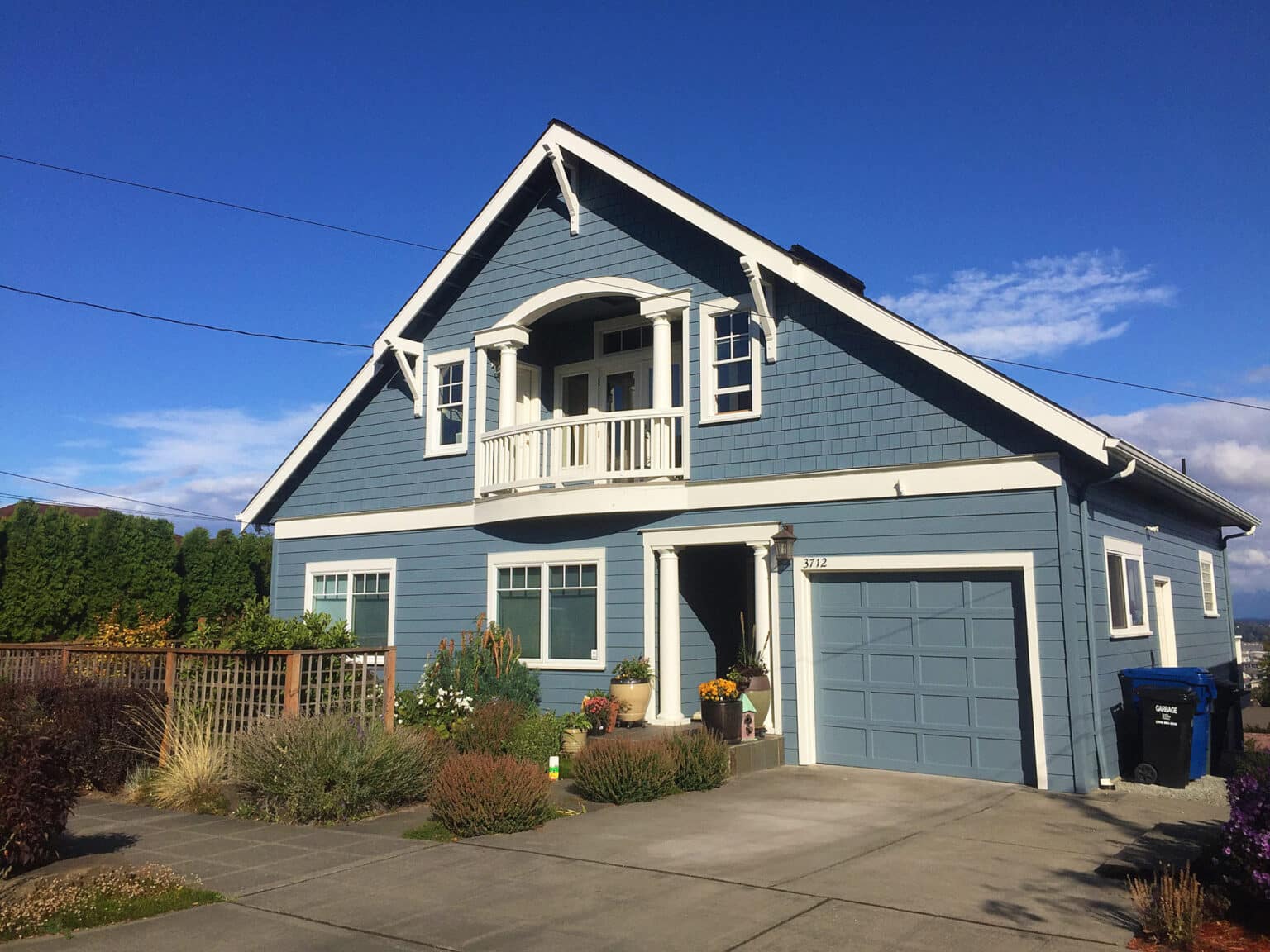 West Seattle (Belvidere) exterior project - muted blue/white color scheme