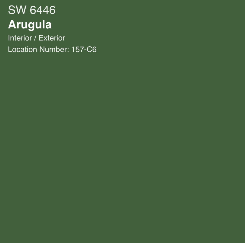 Sherwin Williams' "Argula" color / #6446