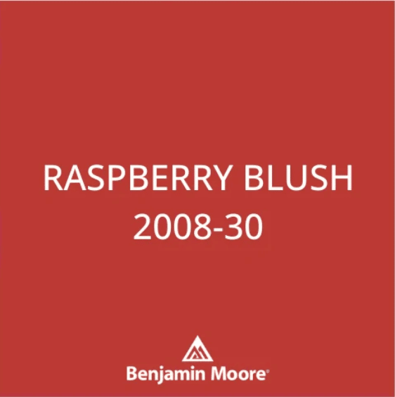 Raspberry Blush Benjamin Moore color.