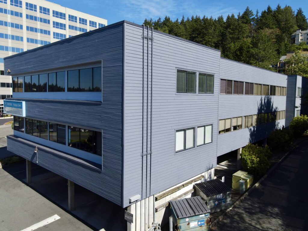 Exterior photo of a Bellevue commercial painting project.