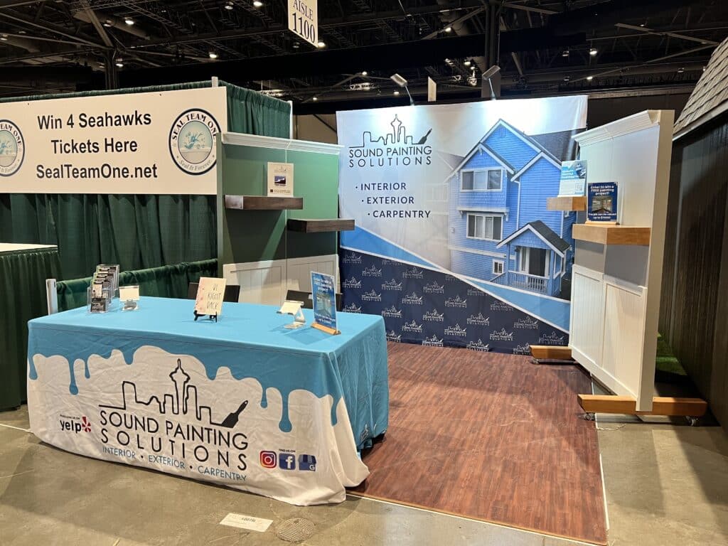 Another photo of our Seattle Home Show booth.