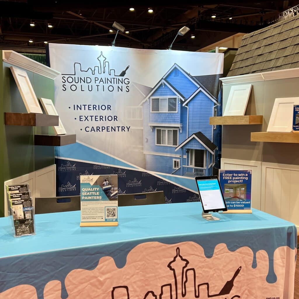 Our booth from the Seattle Home Show.