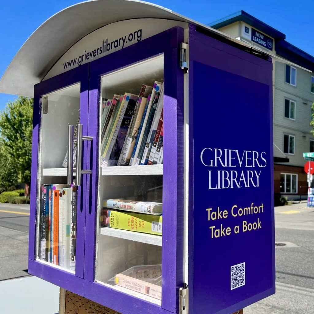 Book boxes placed on the street.