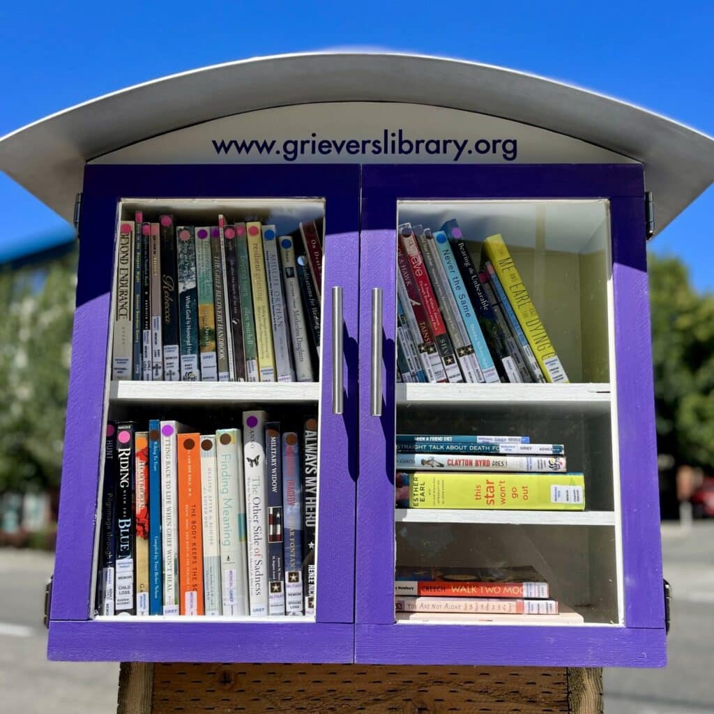 Book boxes placed on the street.