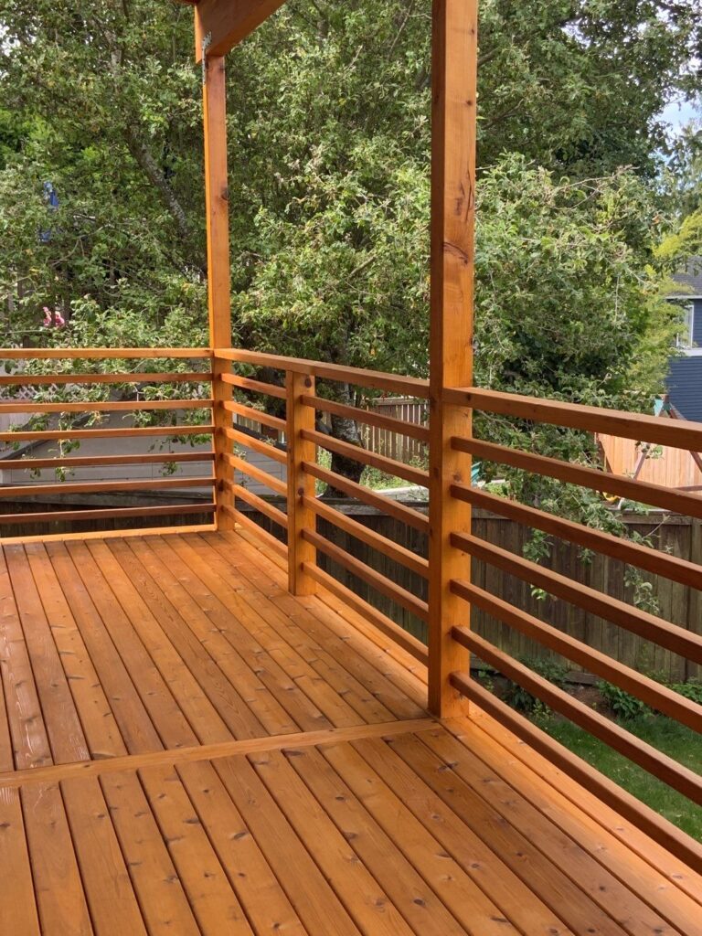 Deck stained by Sound Painting Solutions