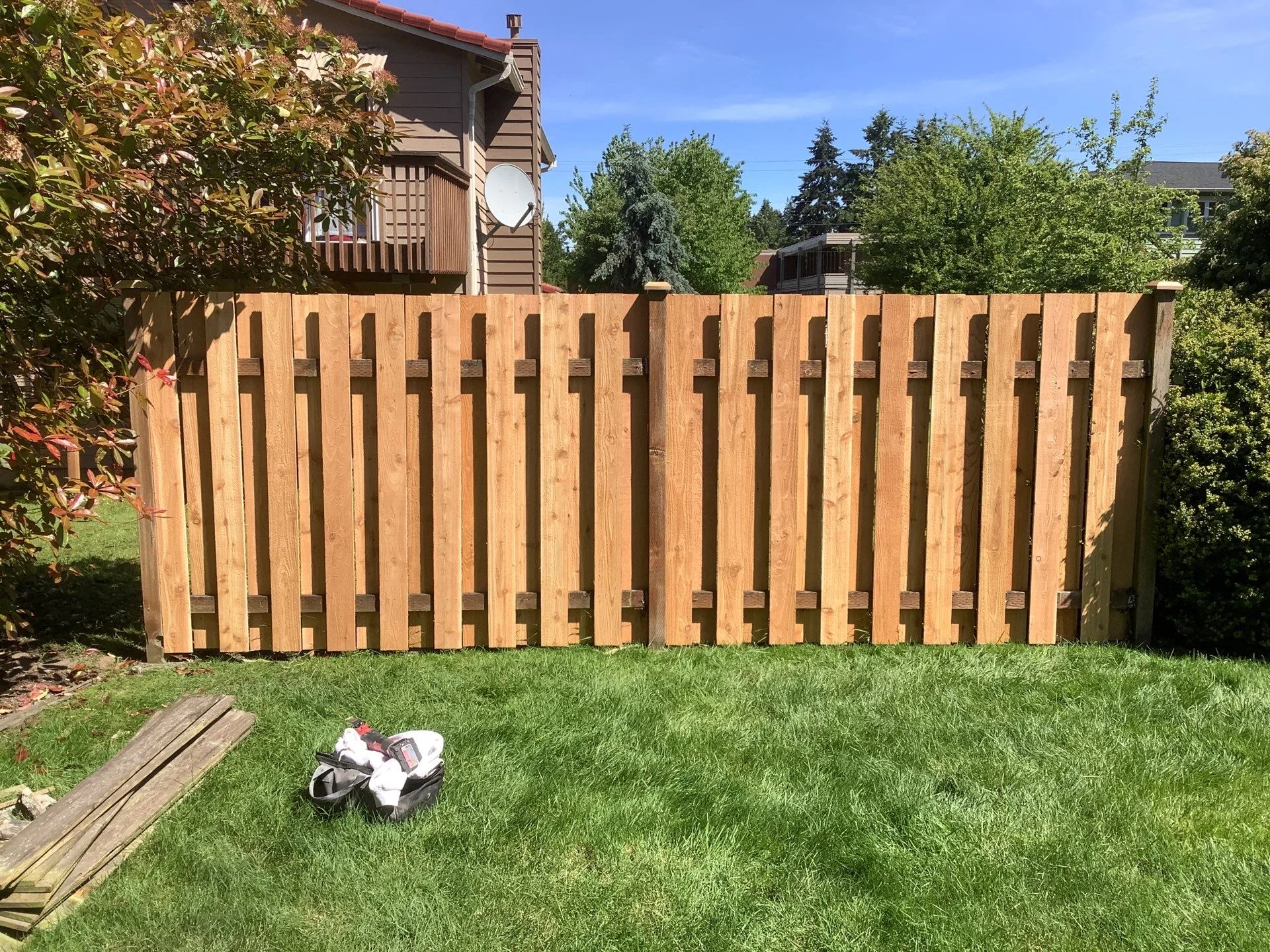 Custom fence carpentry project completed by Sound Painting Solutions