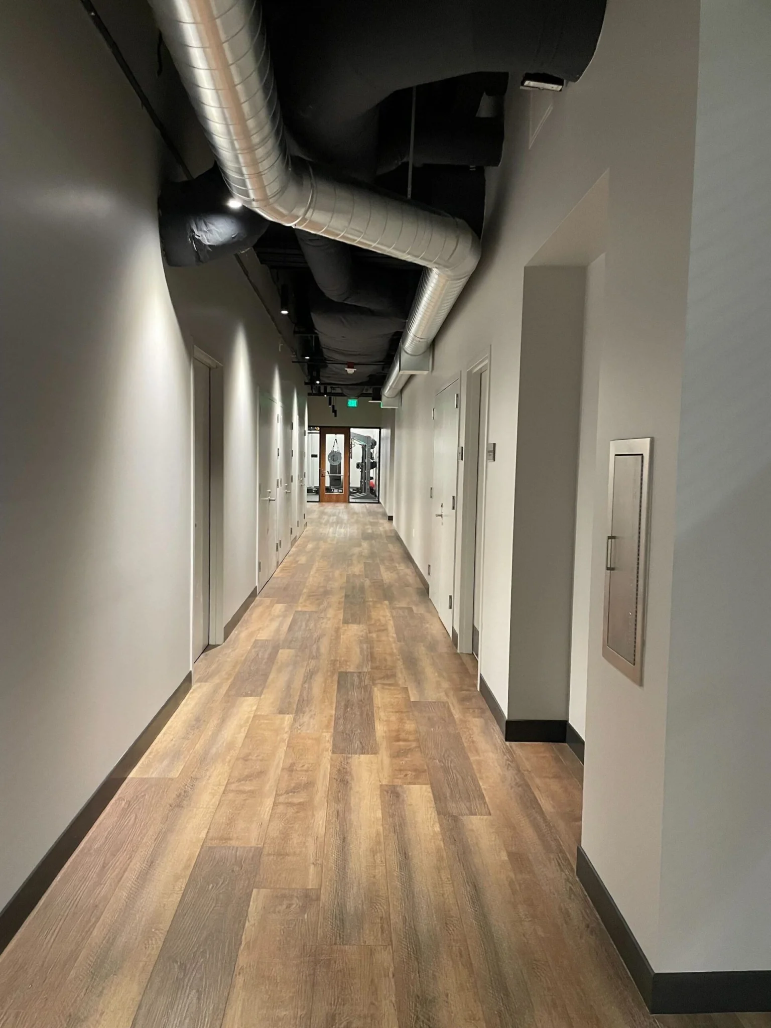 Commercial interior hallway painting