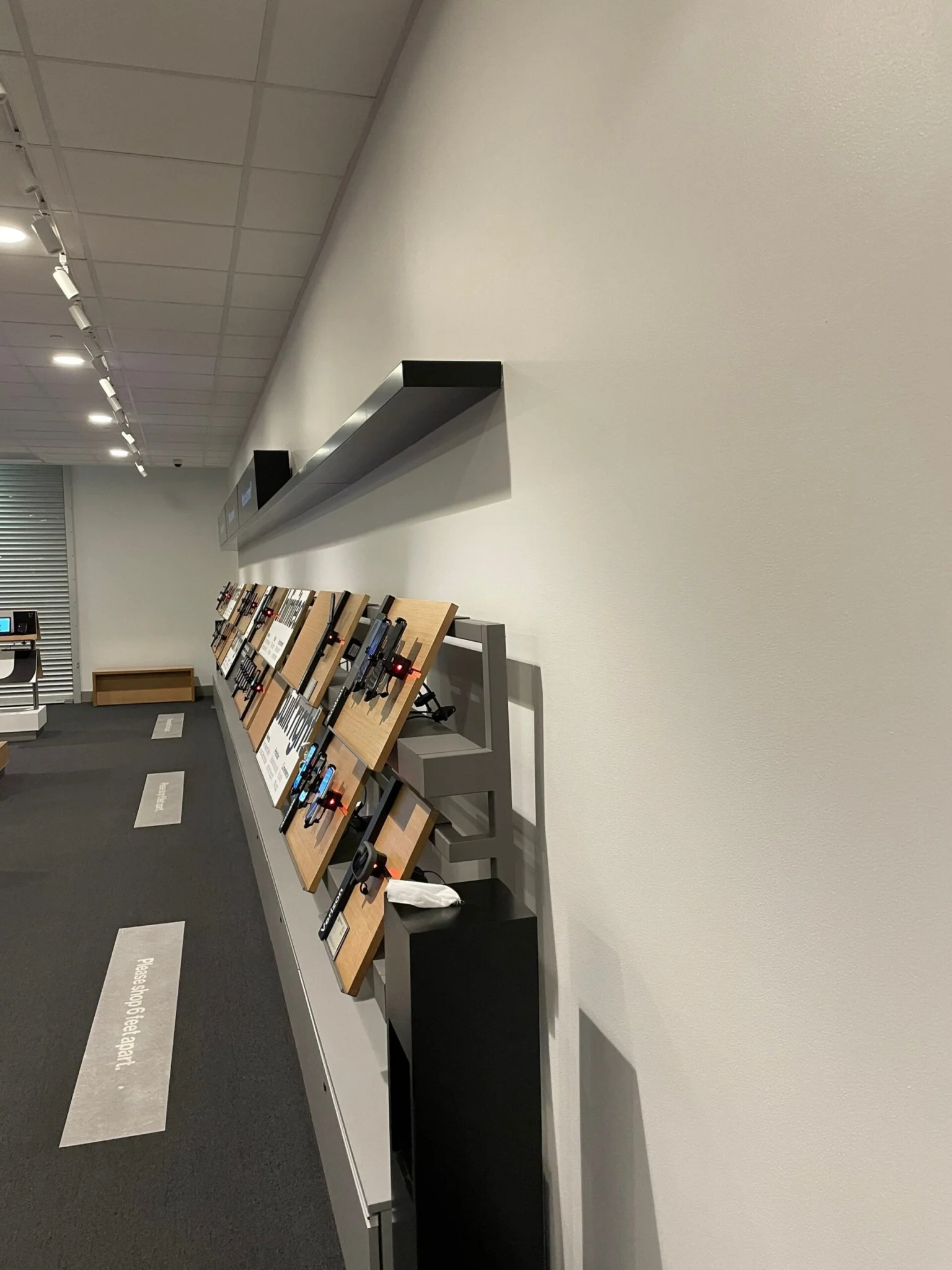 Verizon commercial interior painting project completed by Sound Painting Solutions