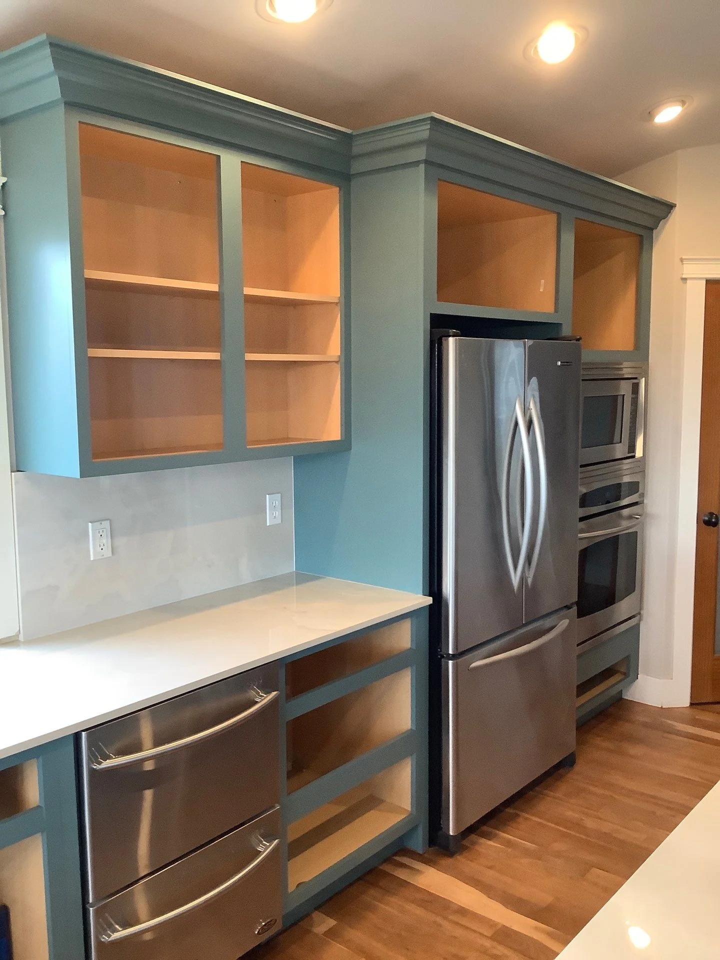 Cabinet painting completed in West Seattle