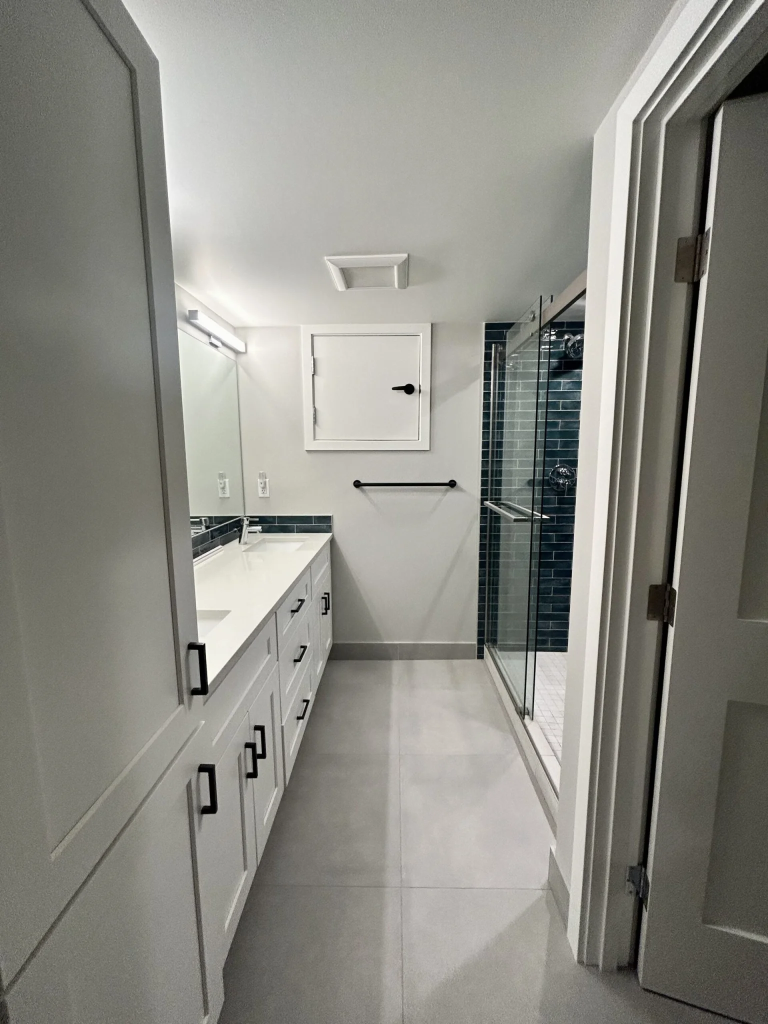 Interior bathroom painting project completed in Seattle