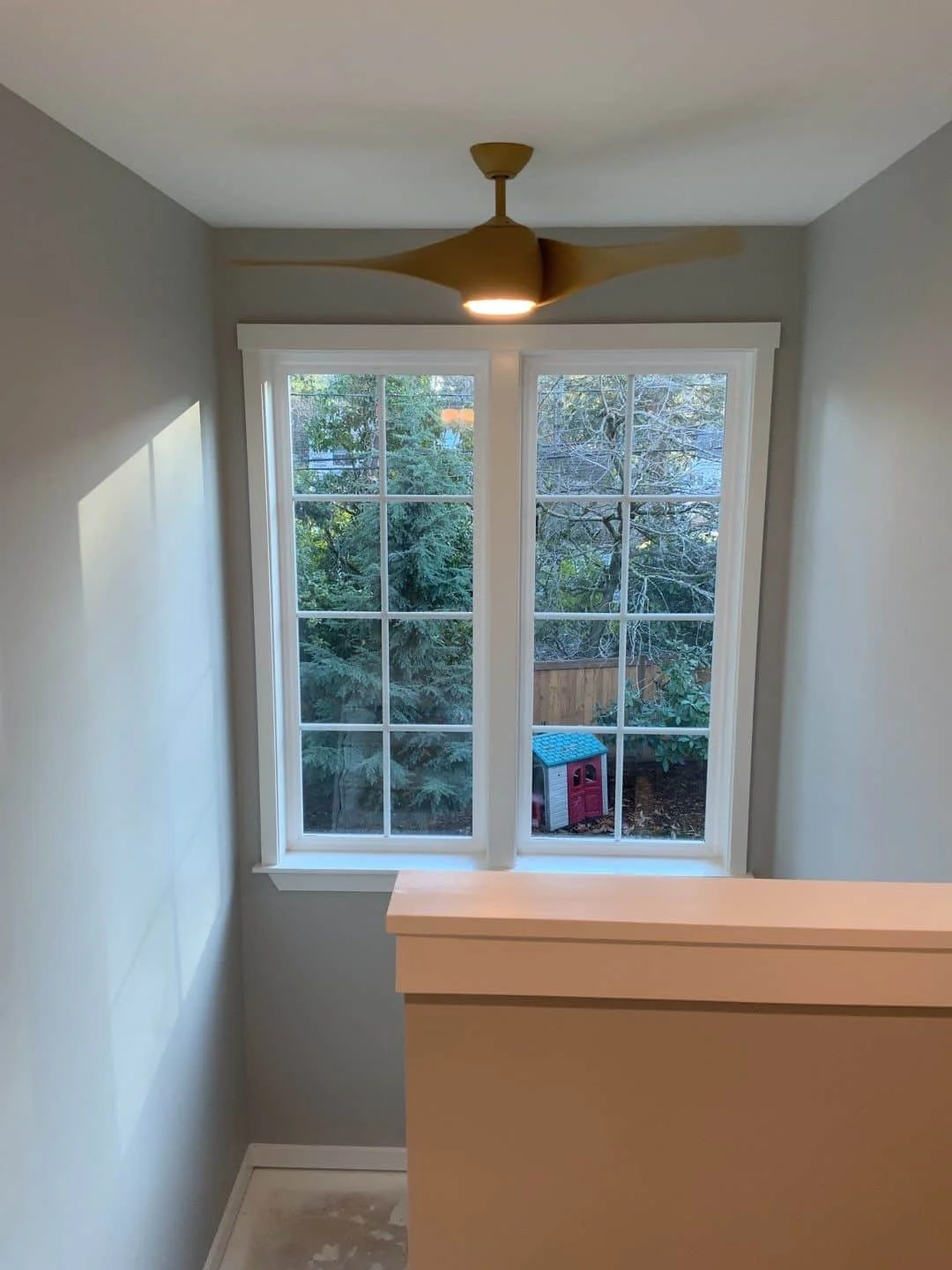 Interior stairwell painting project completed in Seattle
