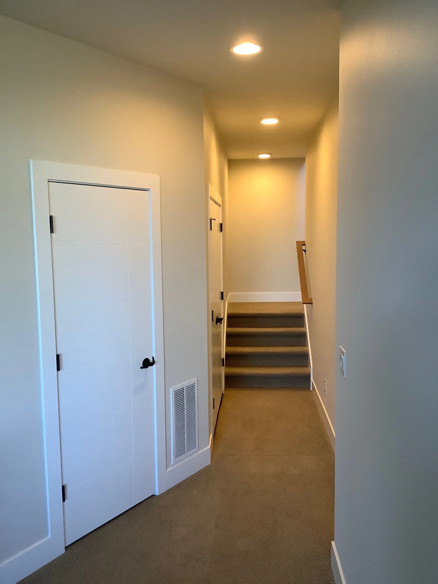 Interior hallway painting project
