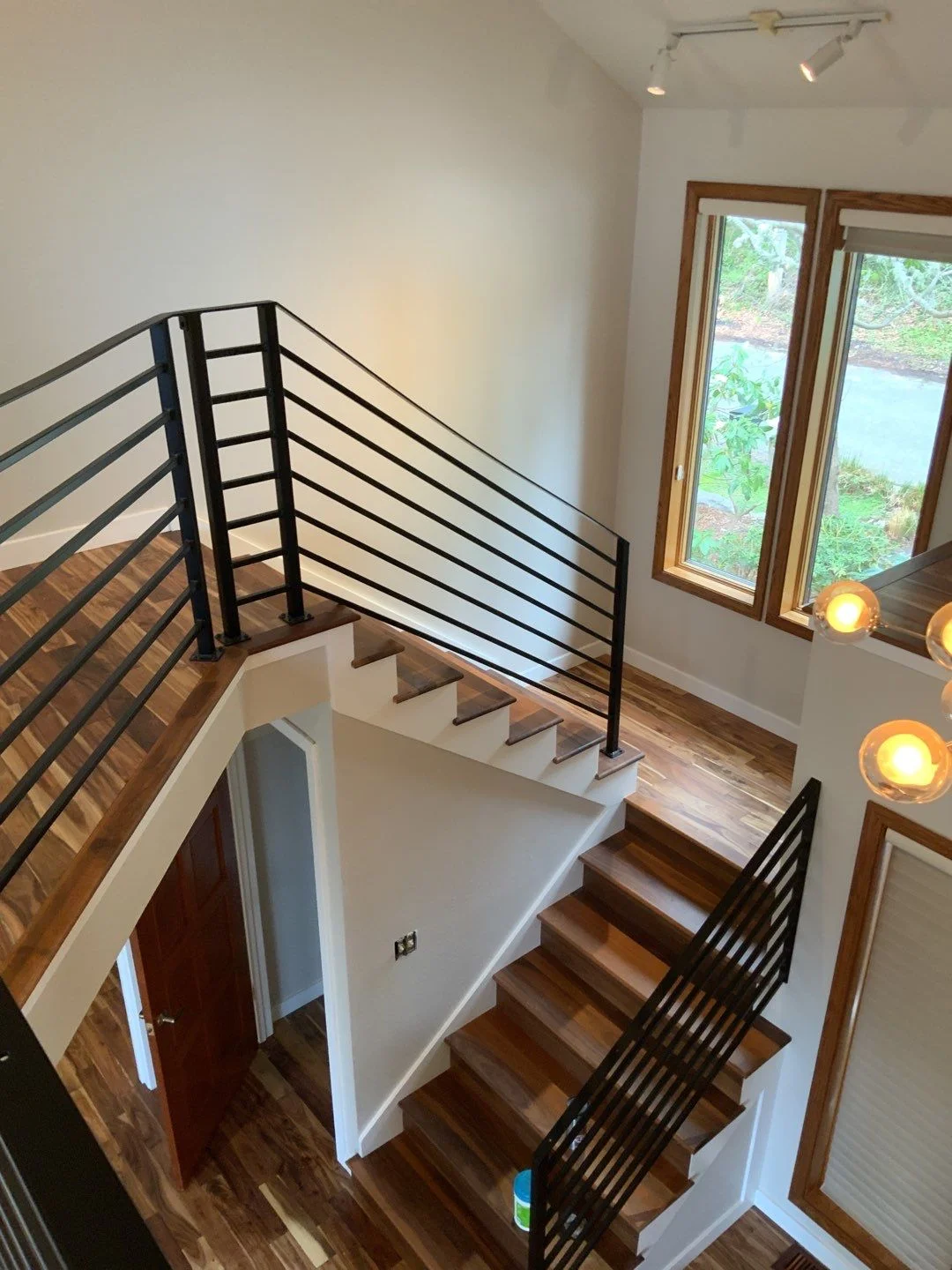 Interior stairwell painting completed in Mercer Island