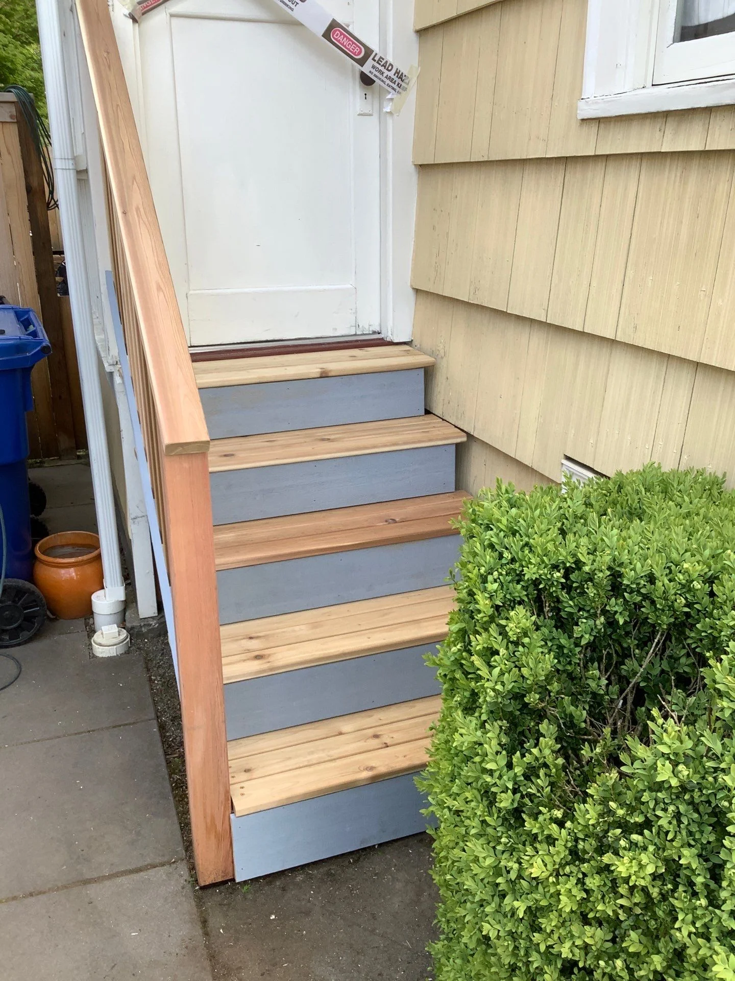 Exterior stairs carpentry project