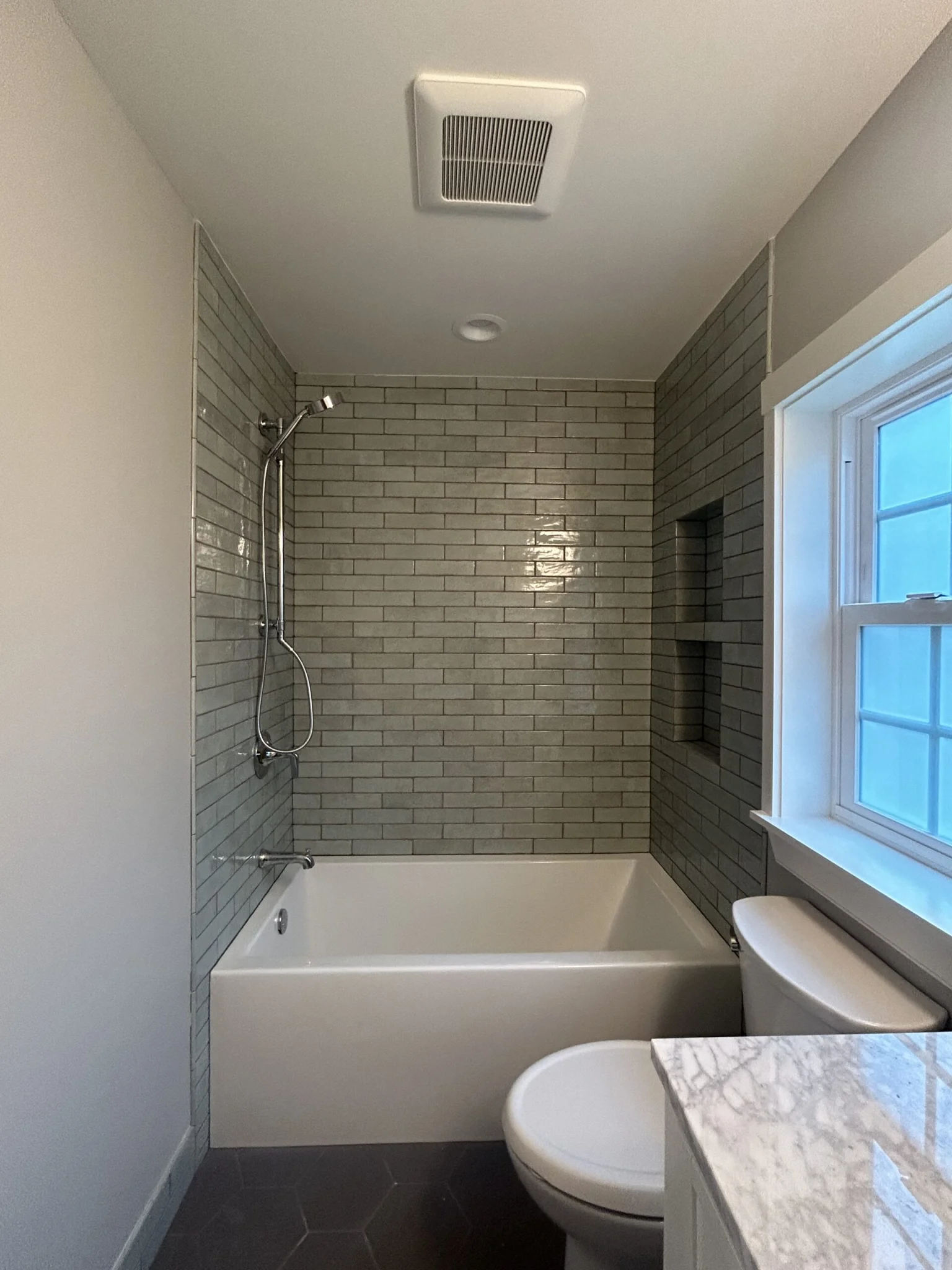 Interior bathroom painting project completed in Seattle