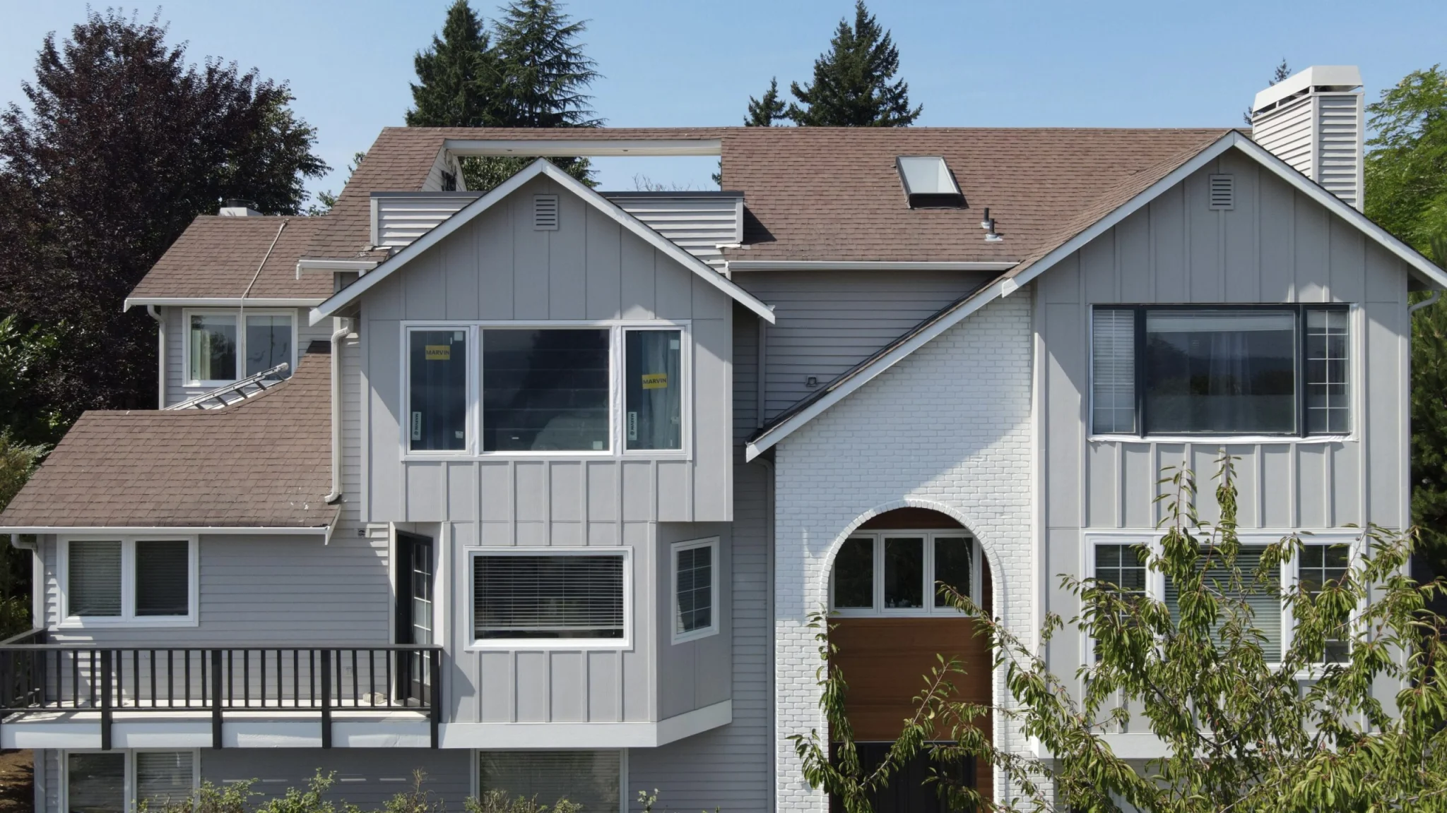 Final results of an exterior painting project completed by Sound Painting Solutions