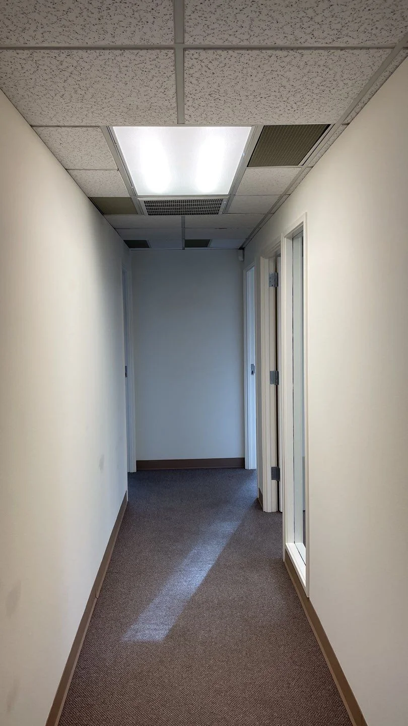 Commercial interior hallway painting